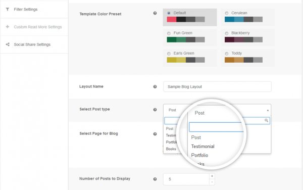 Setup blog layout with custom post type - Blog Designer