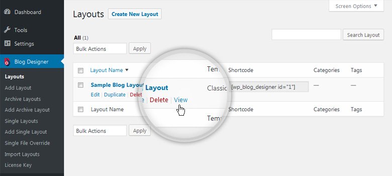 Blog Layouts - View Blog Page