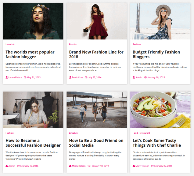 Famous Blog Template 